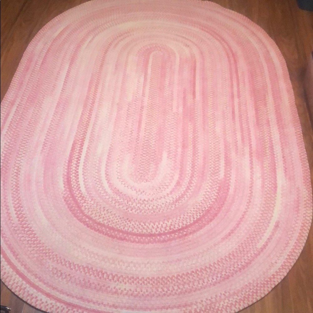 Pottery Barn Kids Pink Custom Chenille Braid Rug